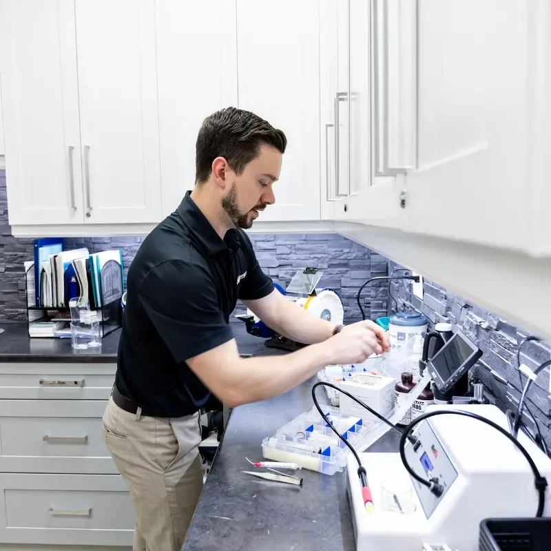 in clinic hearing aid repair